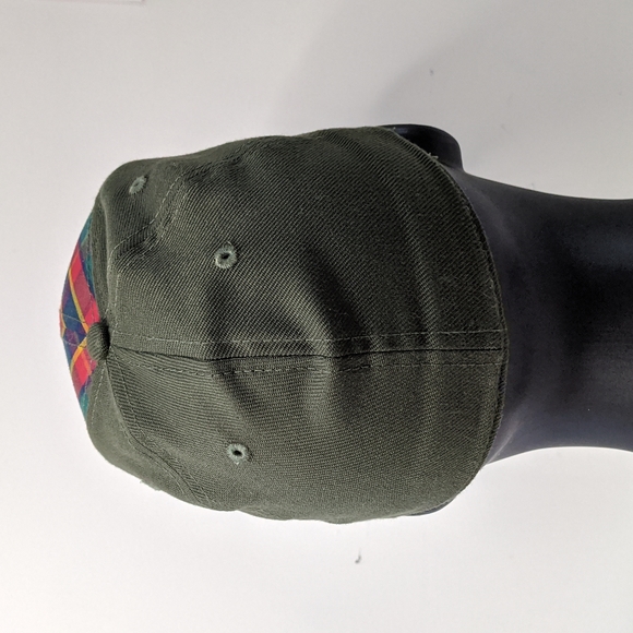 Official Uniform FLEXFFIT Cap for Webelos Cub Scout Green Plaid S/M - Picture 5 of 9